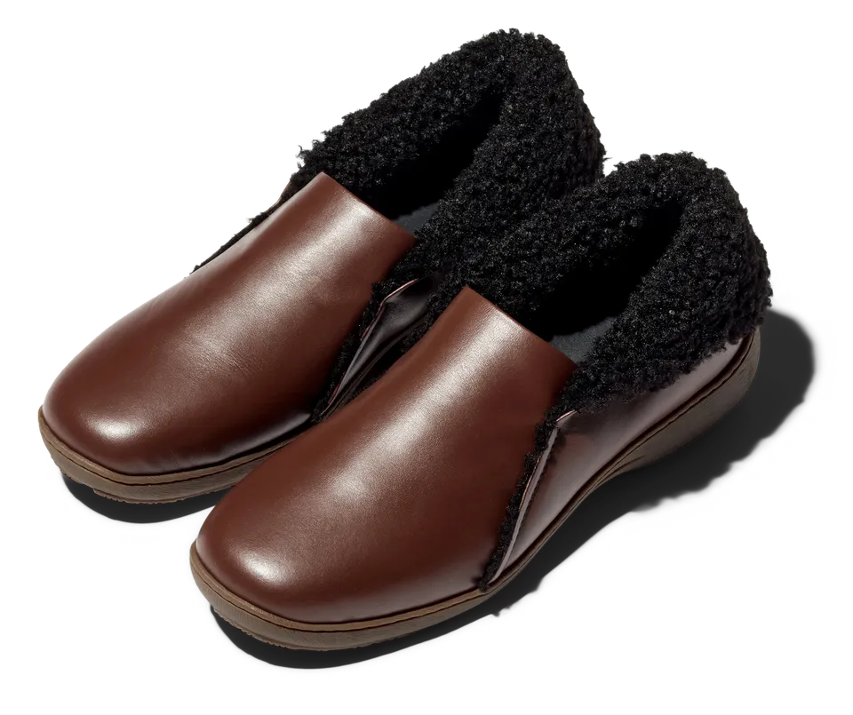 Kiko Kostadinov Shoes ISKAR Slip-on chaussures Terra cuir shearling