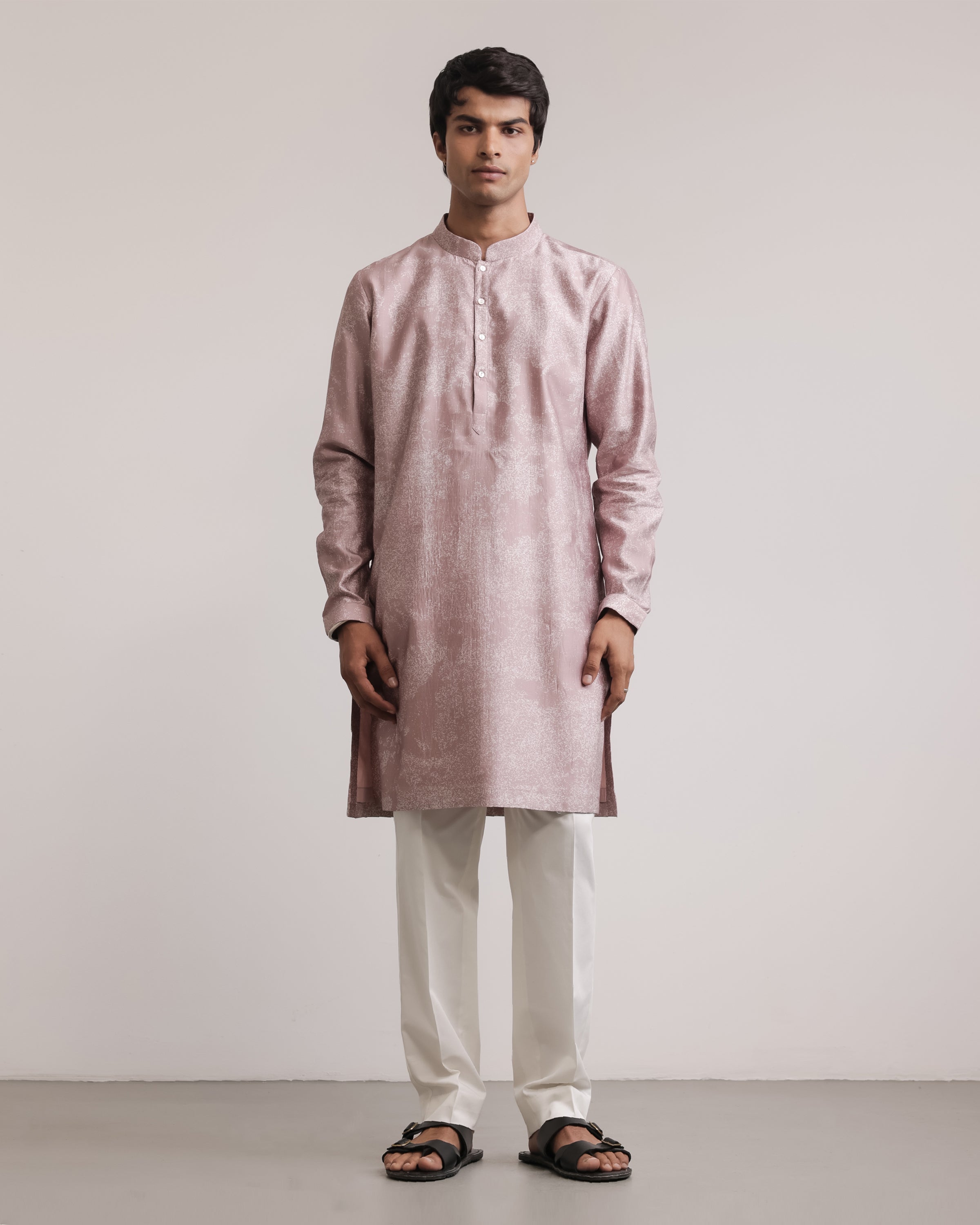 COUNTRYMADE Kurtas Dust Print Silk Kurta kurta XS-XXL soie imprimée