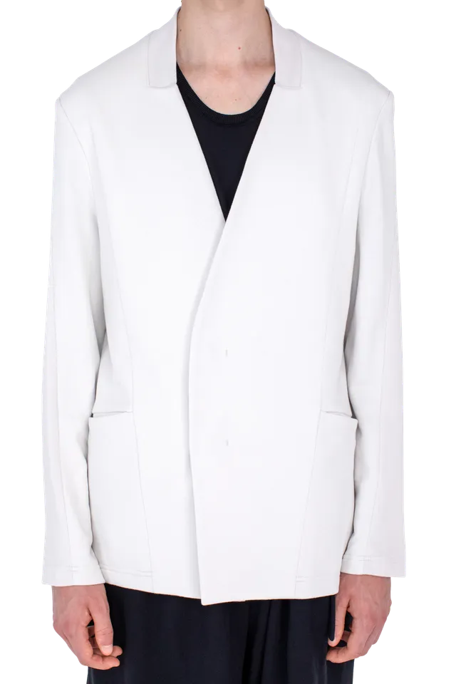 Kiko Kostadinov Outerwear KORU Slim Blazer blazer écru en jersey