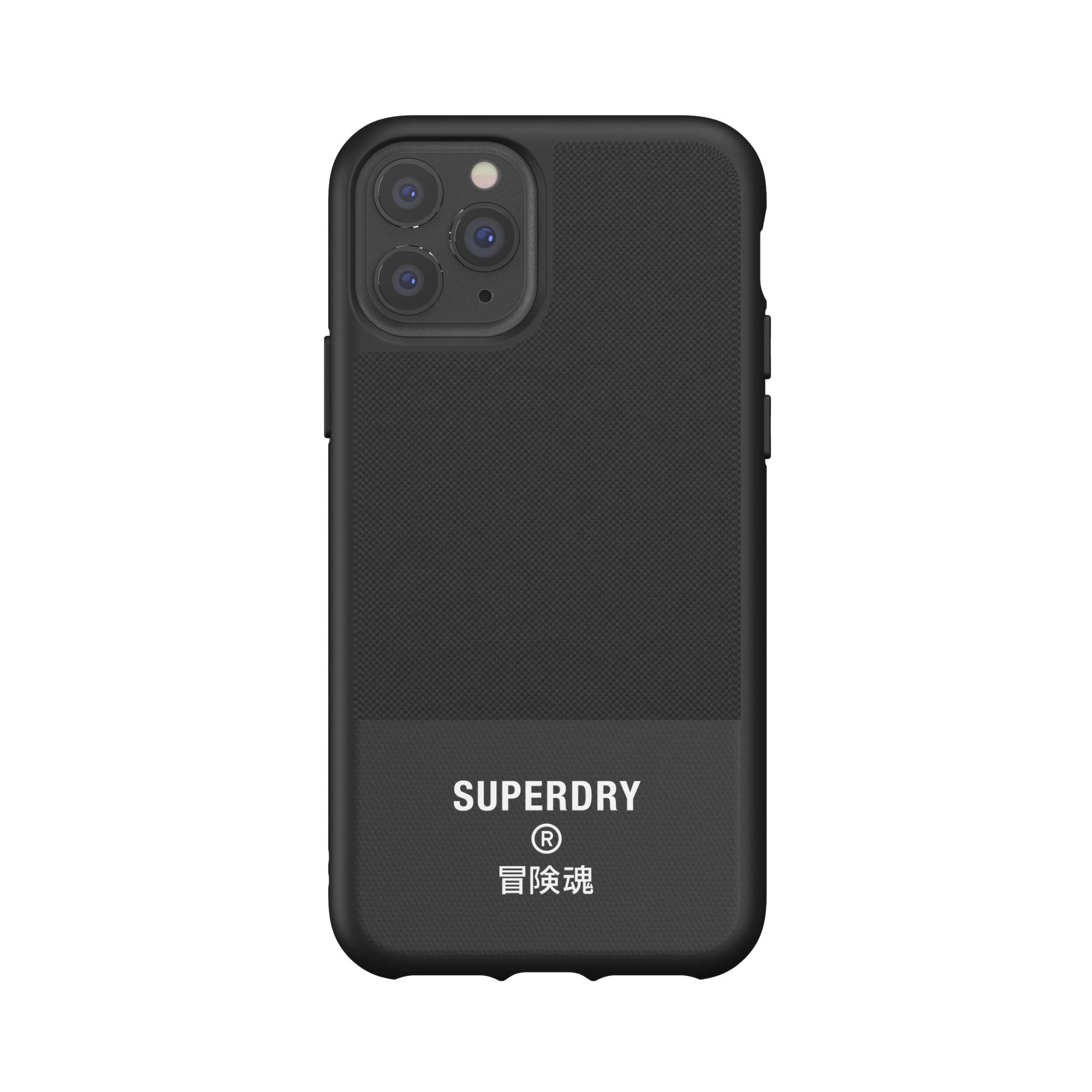 Superdry Coques de Protection coque iPhone 11 Pro noire en toile moulée