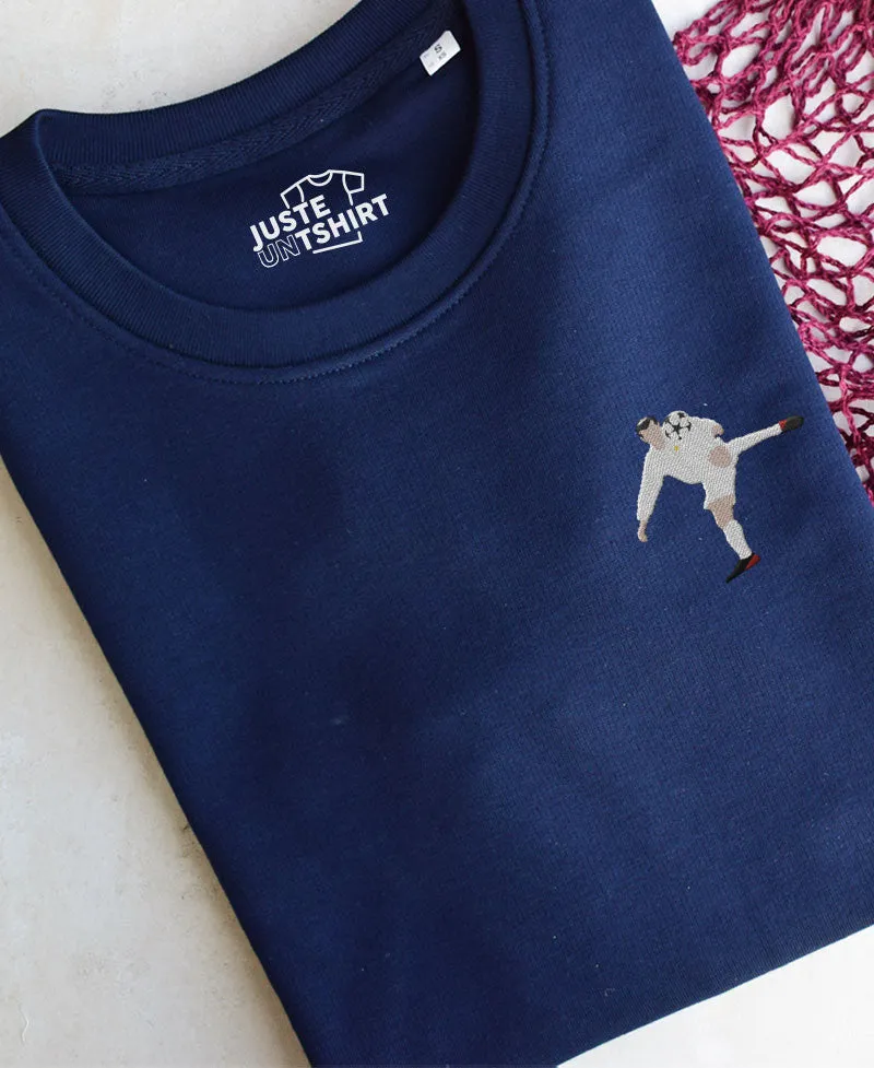 Juste Un T-shirt Sweats Brodés Zizou sweat brodé foot