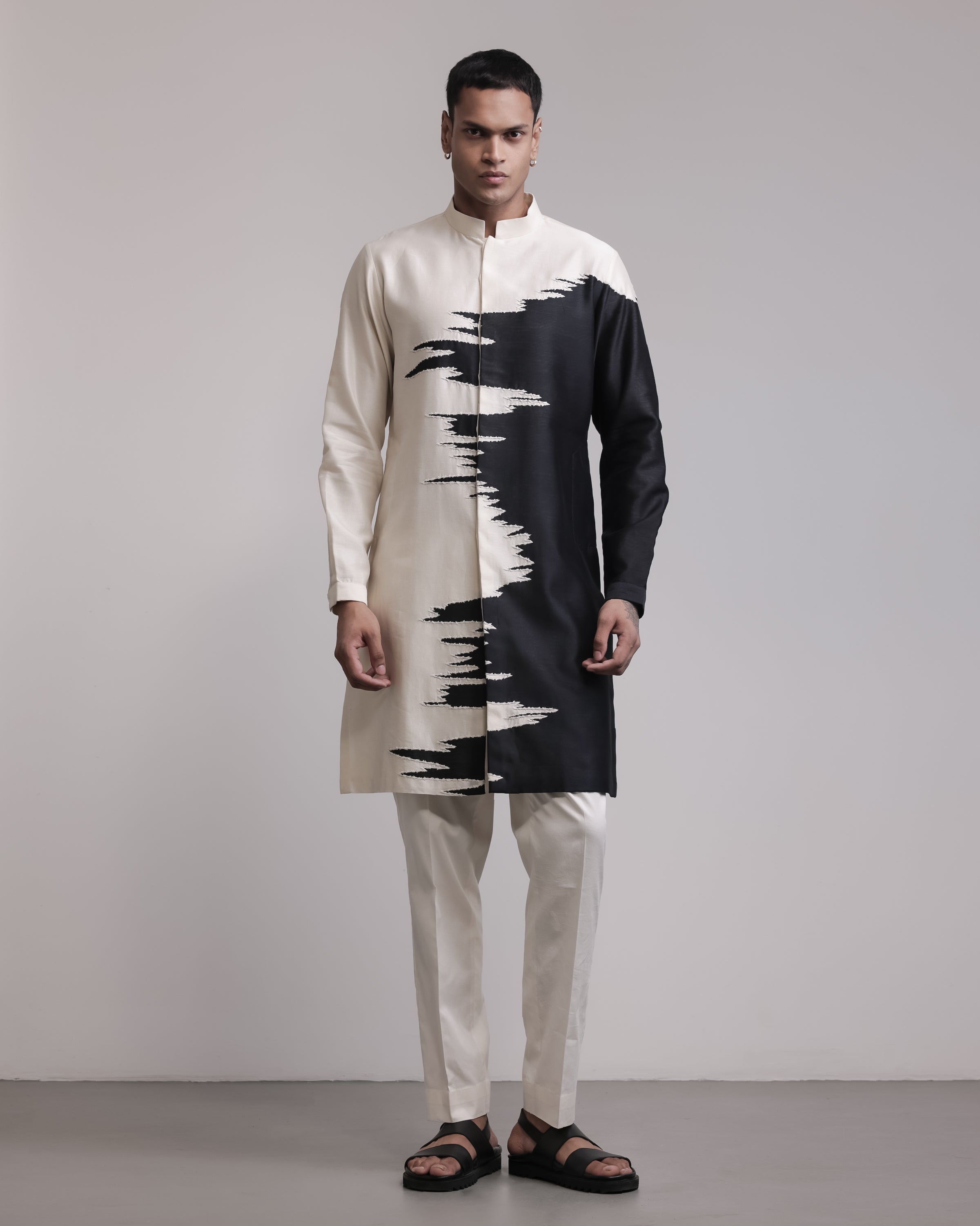 COUNTRYMADE Kurtas Frozen Motion Kurta Set ensemble kurta appliqué soie