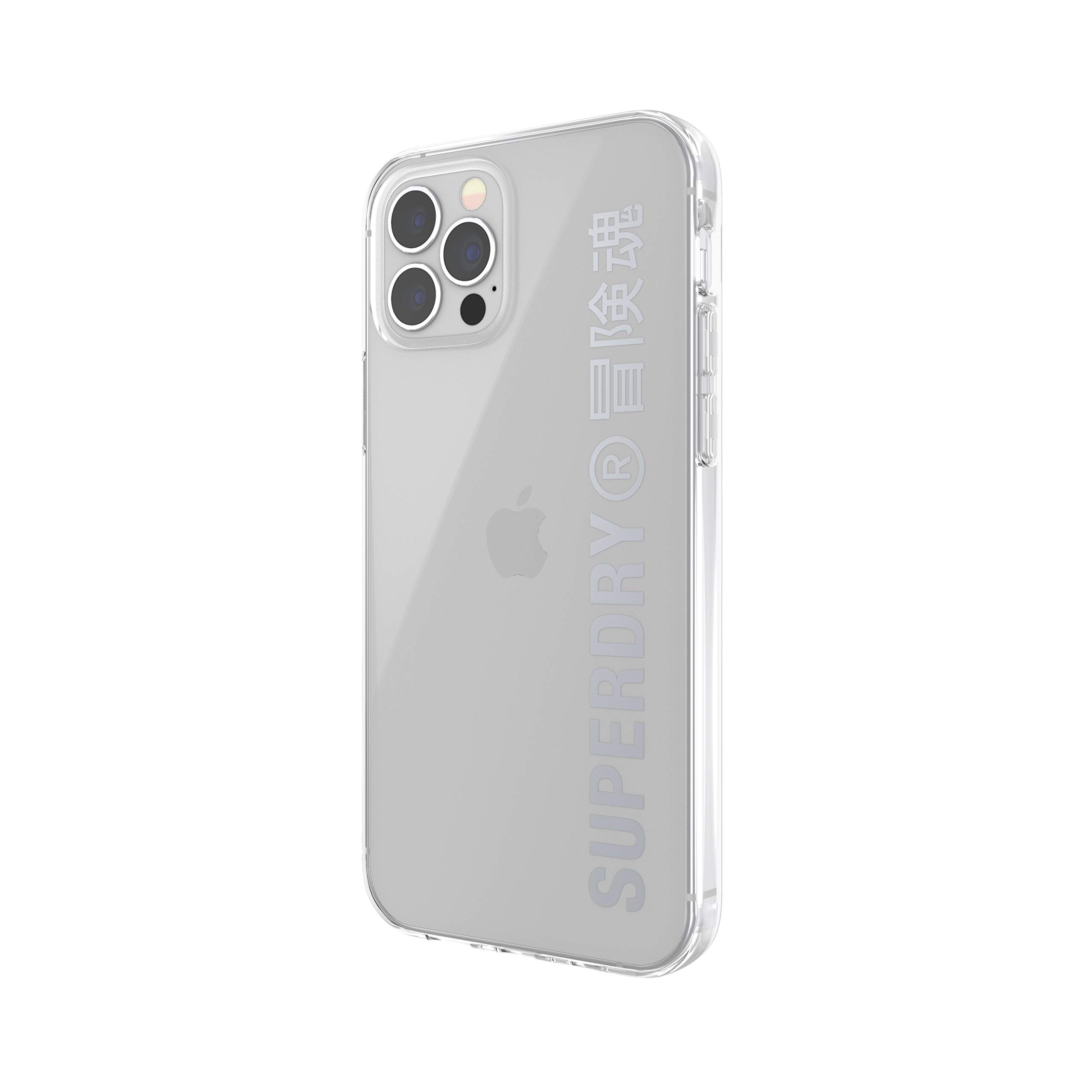Superdry Coques de Protection 42591 coque iPhone 12 transparente argent