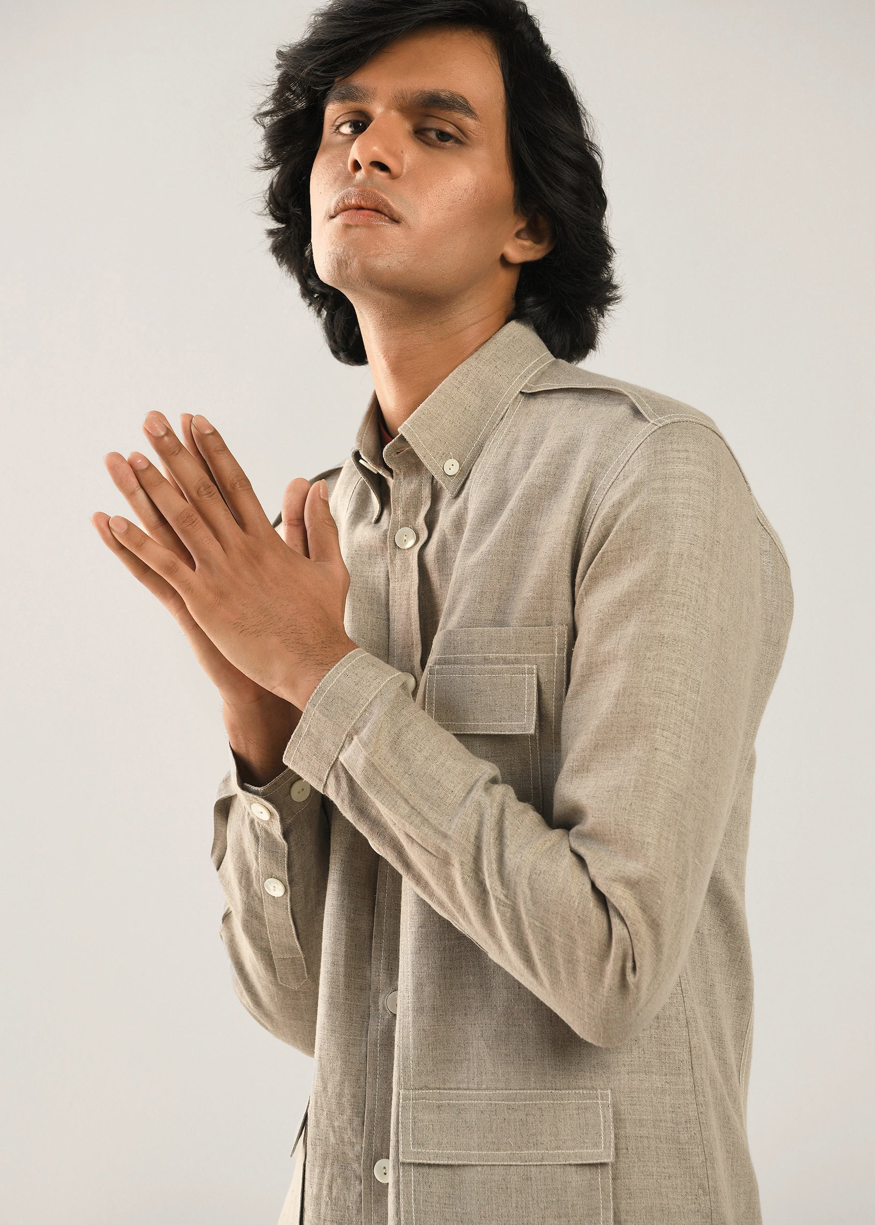COUNTRYMADE Shirts Hemp Overshirt surchemise XS naturelle en chanvre