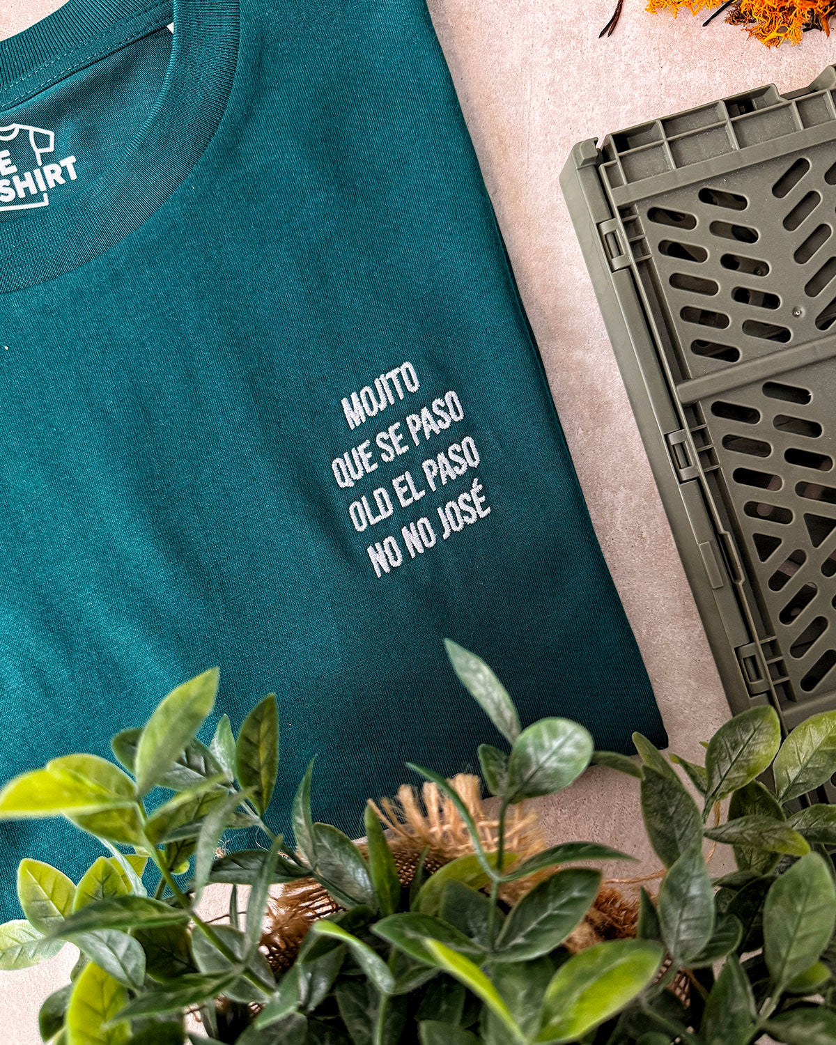 Juste Un T-shirt T-shirts Brodés T-shirt brodé No No José blanc coton biologique