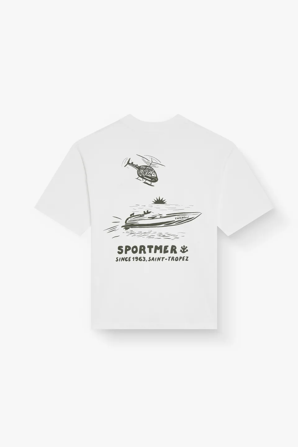 TAFANELLI T-Shirts LE SPORTMER | BLANC t-shirt blanc édition limitée