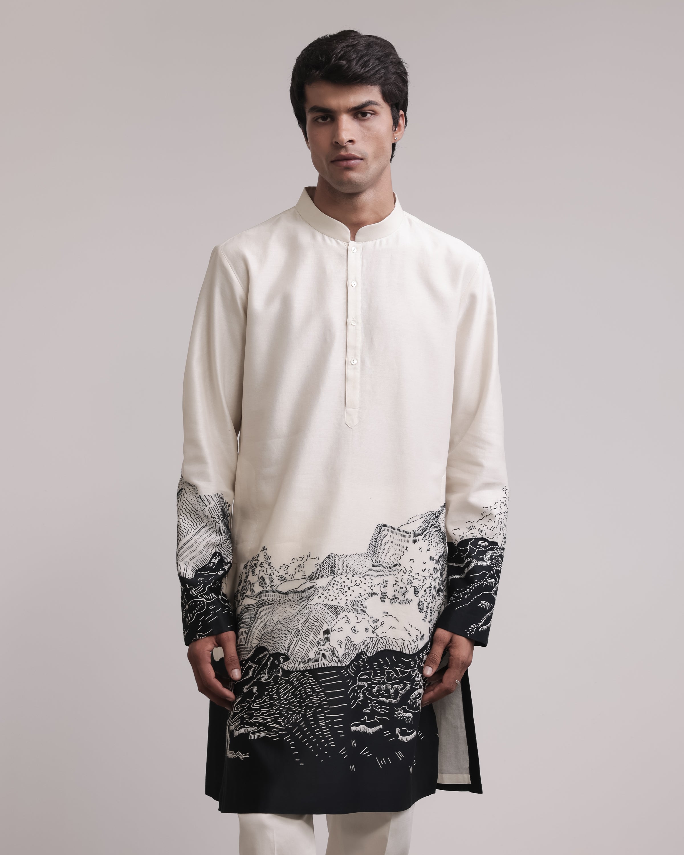 COUNTRYMADE Kurtas No Man’s Land Kurta Set kurta 2 pièces en soie Chanderi
