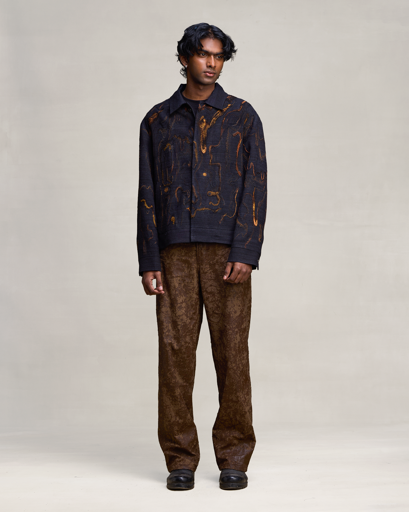 COUNTRYMADE Jackets Fading Cemofalge Jacket veste en soie Eri brodée