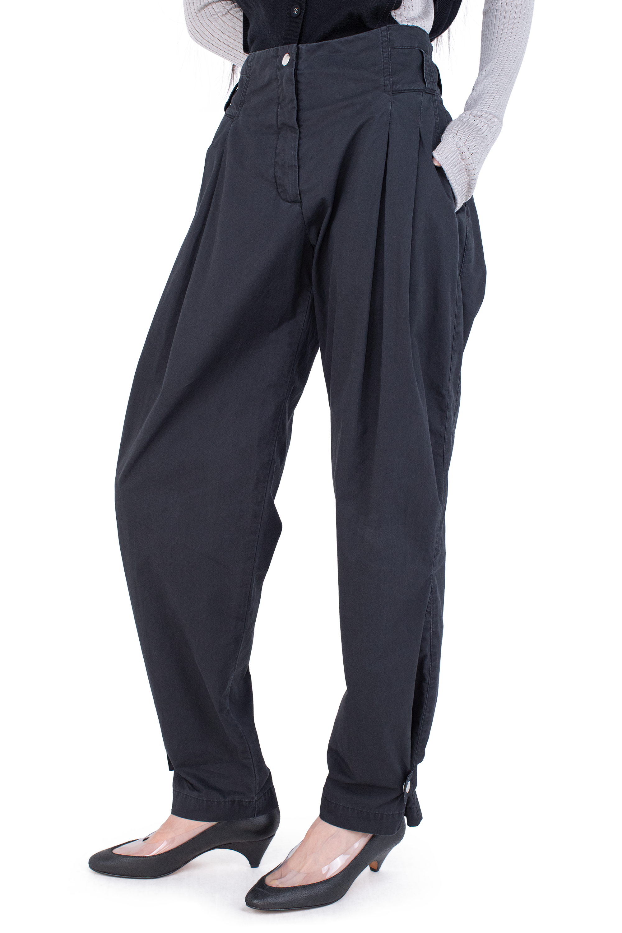 Kiko Kostadinov Bottoms PEREGRINE Trouser pantalon Stone Washed Charcoal coton