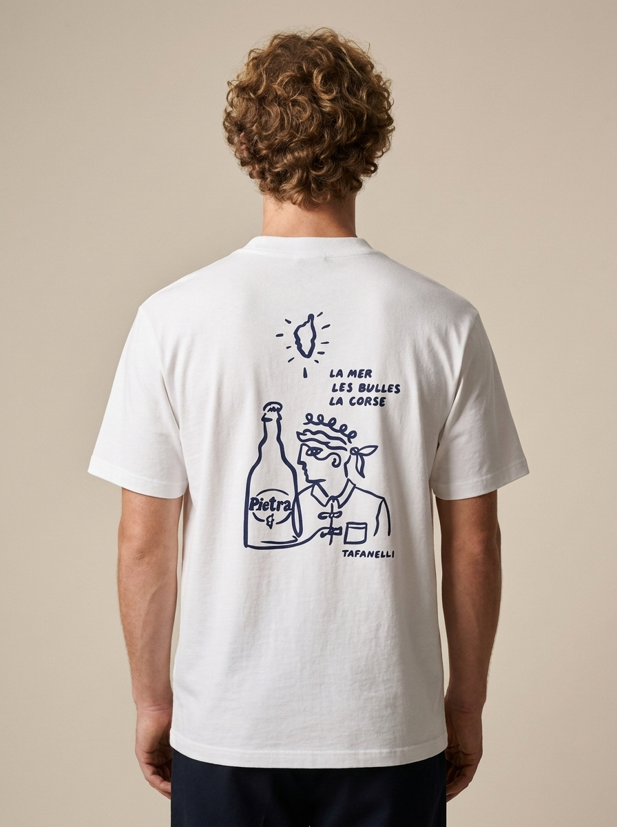TAFANELLI Collaborations LA PIETRA 30 ANNI t-shirt blanc édition limitée