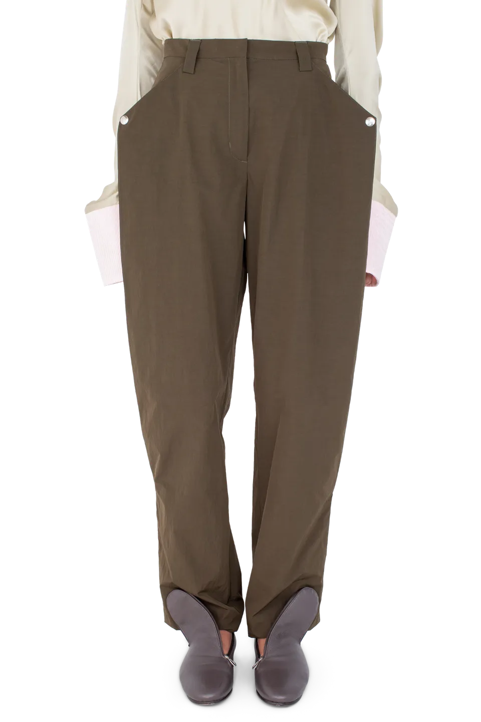 Kiko Kostadinov Bottoms TERN Trousers pantalon Army Green 34–42 coton