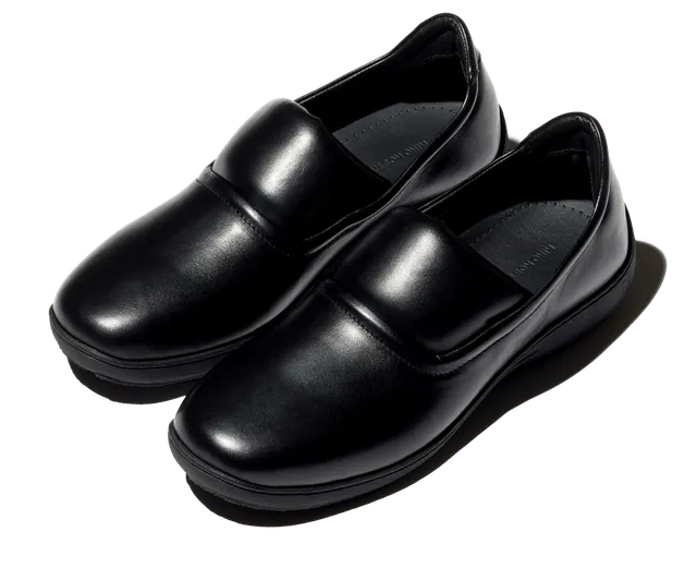Kiko Kostadinov Shoes LAAN Loafers mocassins Black en cuir de veau