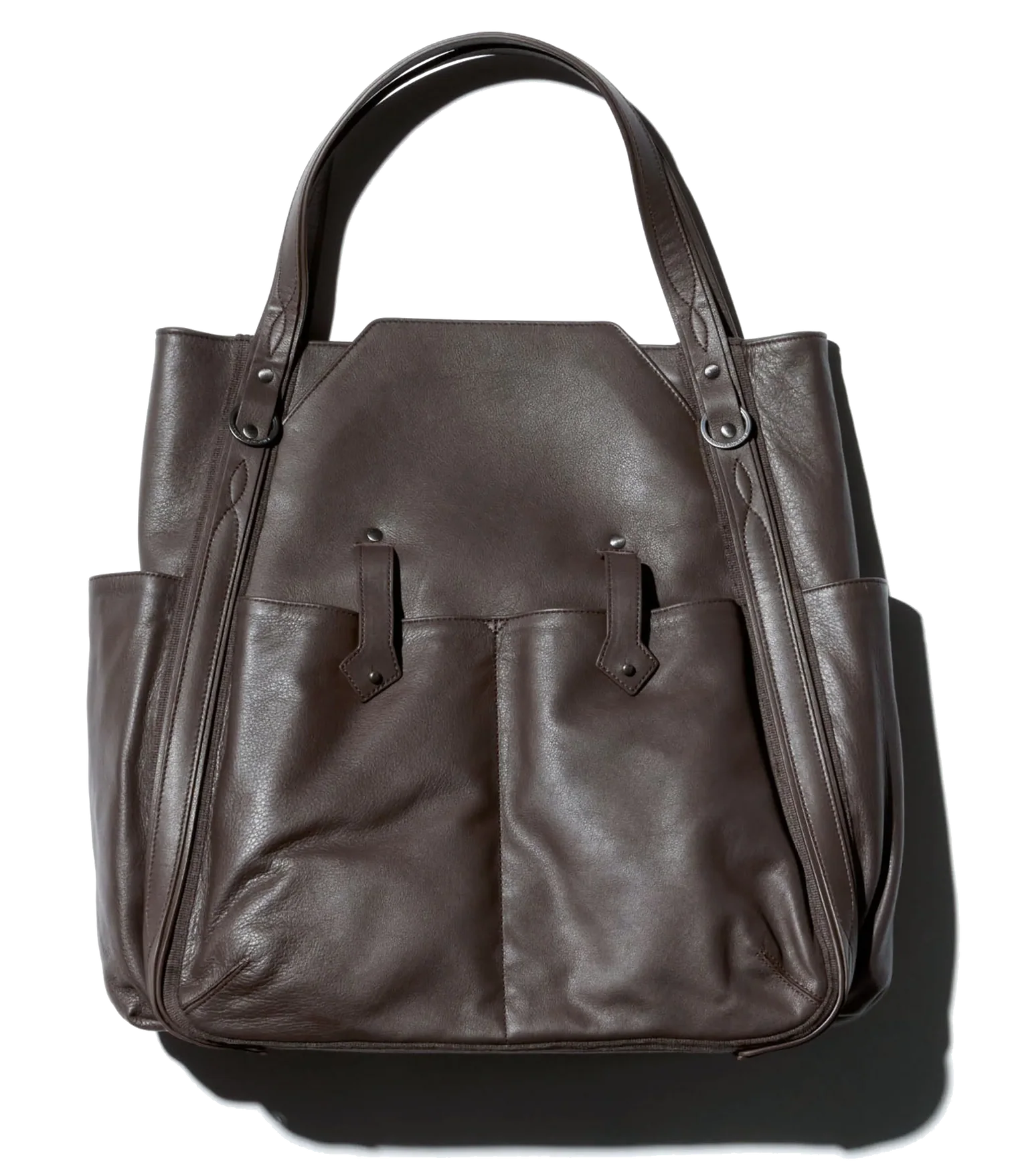 Kiko Kostadinov Bags INEX Tote Bag sac cabas Chocolate cuir nappa