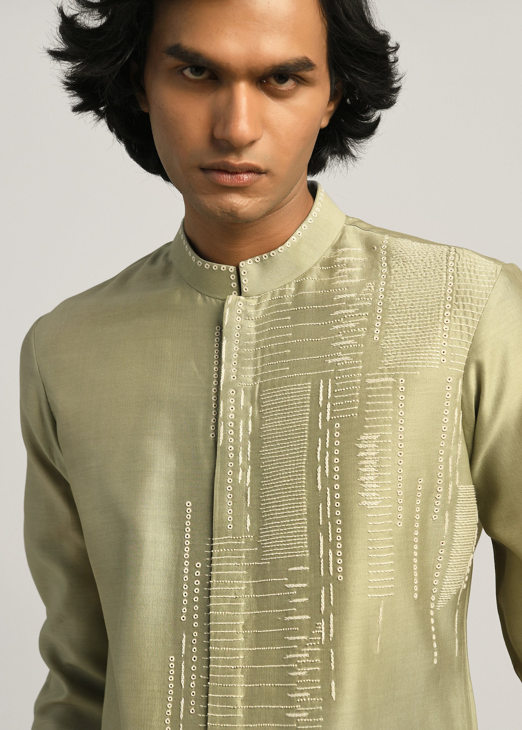 COUNTRYMADE Kurtas Dots Dash Kurta Set ensemble kurta Chanderi