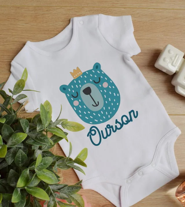 Juste Un T-shirt Bébé Ourson body bébé