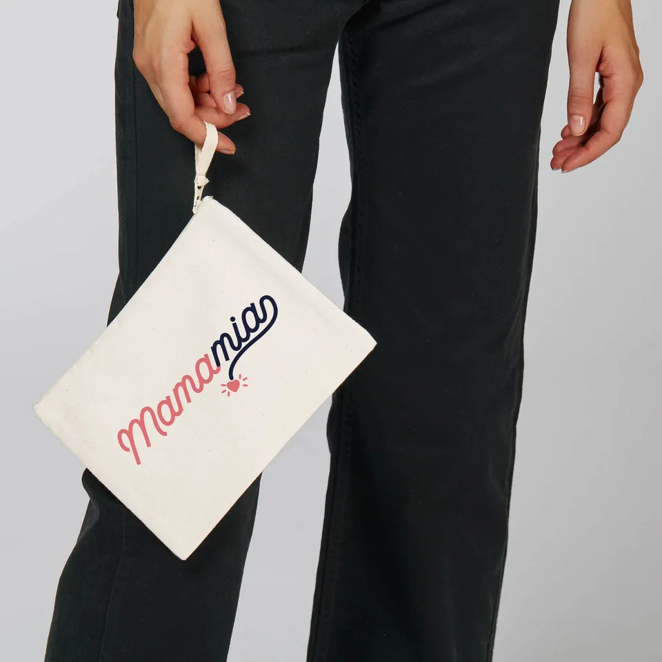 Juste Un T-shirt Pochettes Mama mia pochette pour maman