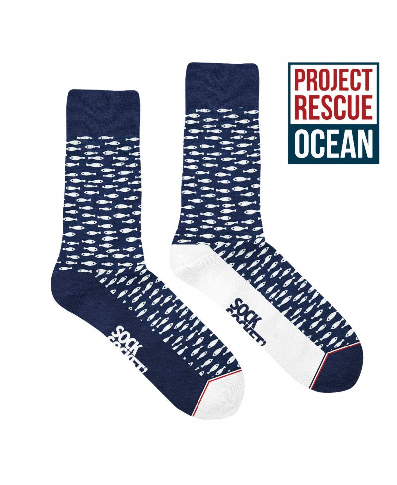Juste Un T-shirt Chaussettes x Socksocket Project Rescue Ocean chaussettes