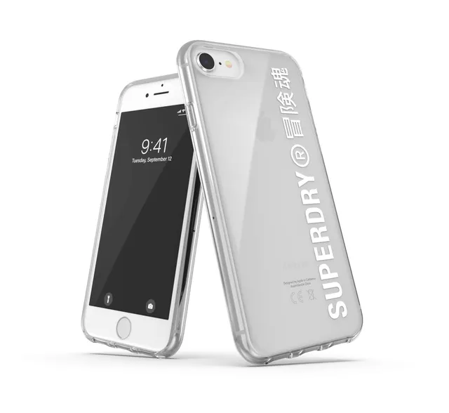 Superdry Coques de Protection coque iPhone 6/6S/7/8/SE transparente antichute