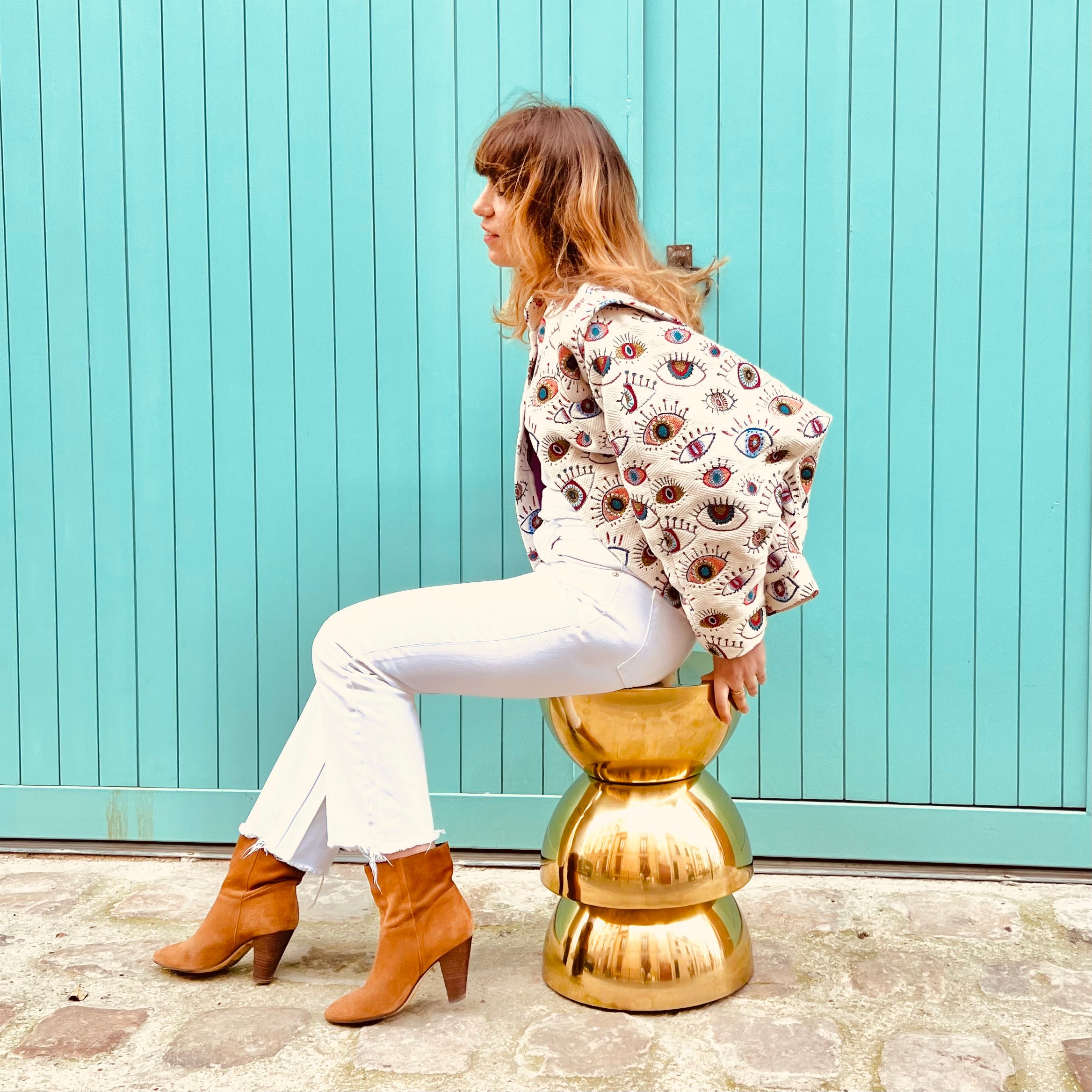 PANTRUCHE Vestes Look at me veste S/M en jacquard brodé