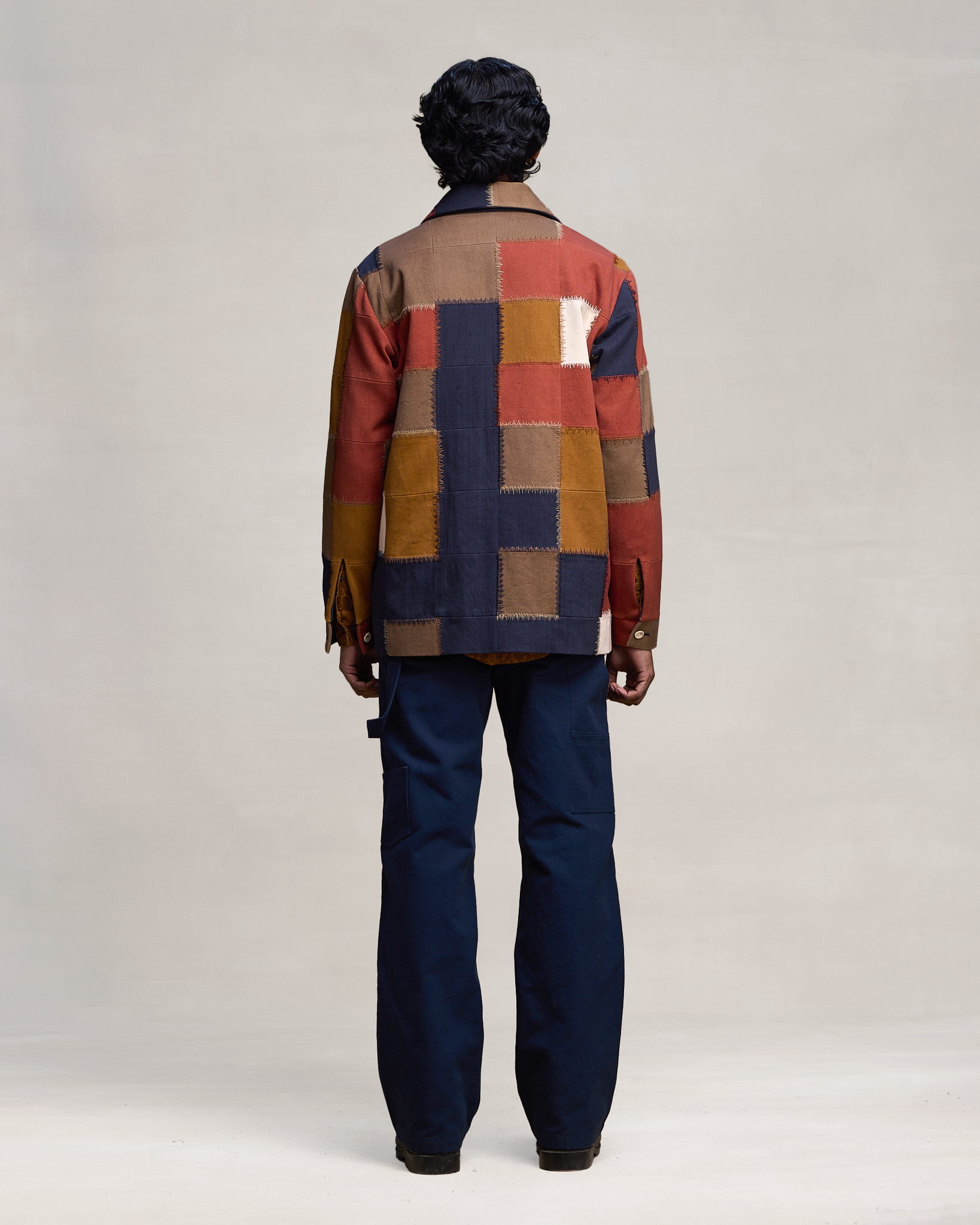 COUNTRYMADE Shirts PATCHWORK BOUND OVERSHIRT surchemise denim oversize brodée