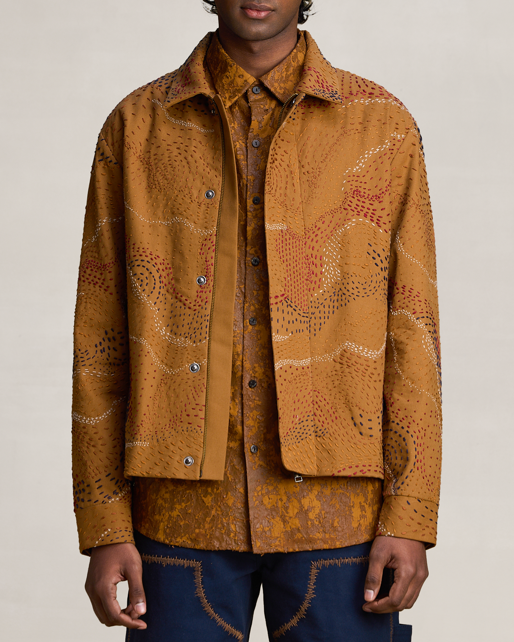 COUNTRYMADE Jackets HEATMAP KANTHA JACKET veste brodée Kantha décontractée
