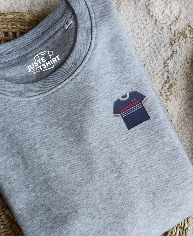 Juste Un T-shirt Sweats Brodés France 98 sweat brodé gris chiné