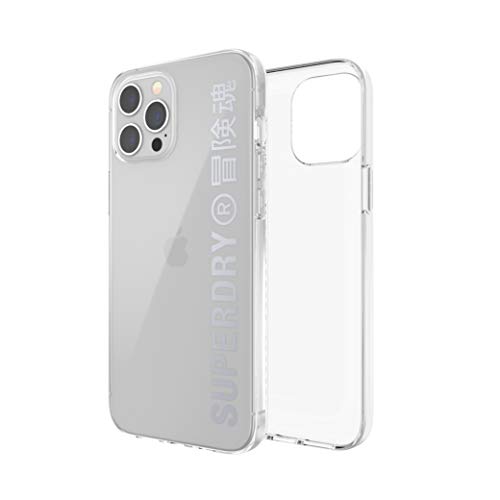 Superdry Coques de Protection 42591 coque iPhone 12 transparente argent