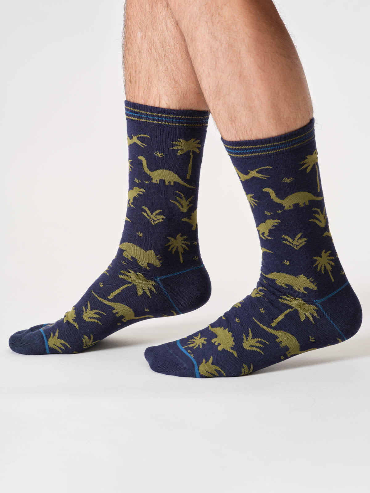 Sourire Multicolore Chaussettes homme dinosaures coton bio 40/44
