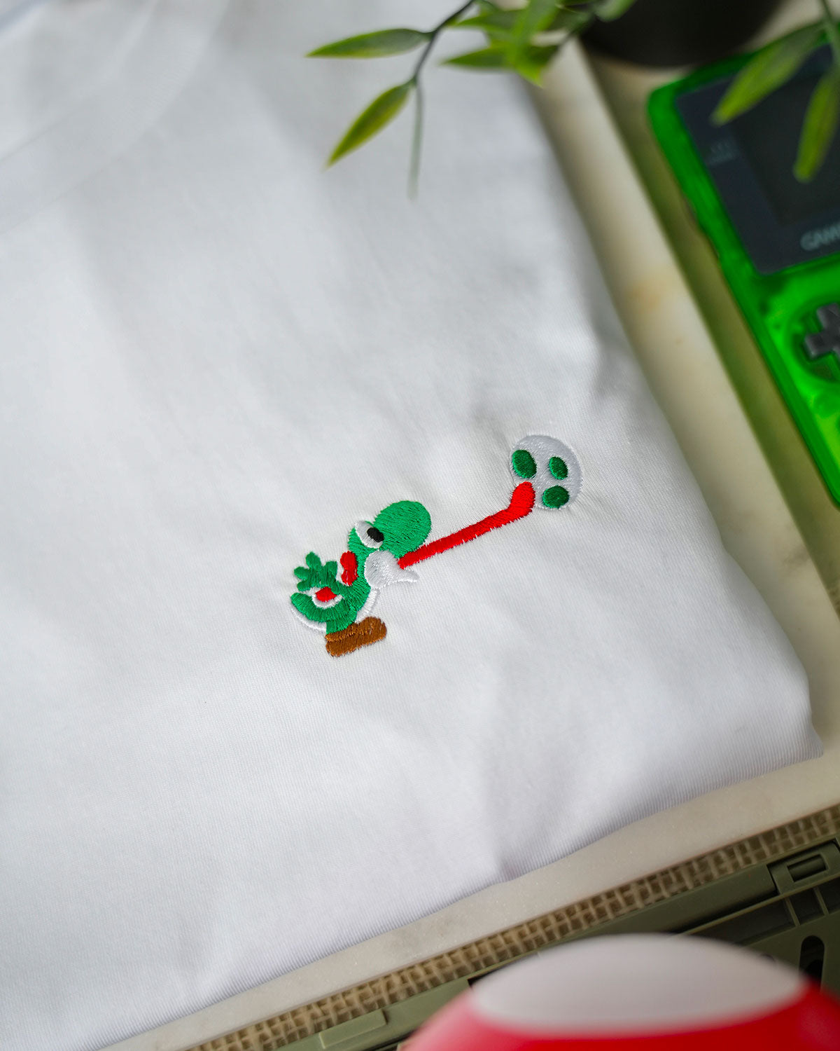 Juste Un T-shirt T-shirts Brodés Yoshi T-shirt coton biologique