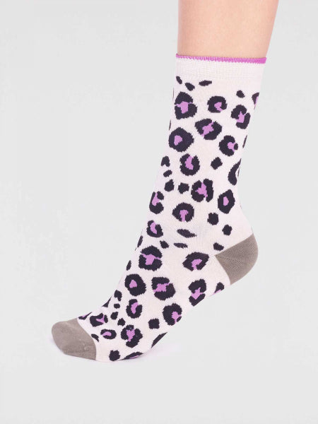 Sourire Multicolore Chaussettes femme Zuri jungle pochette 2 paires bambou