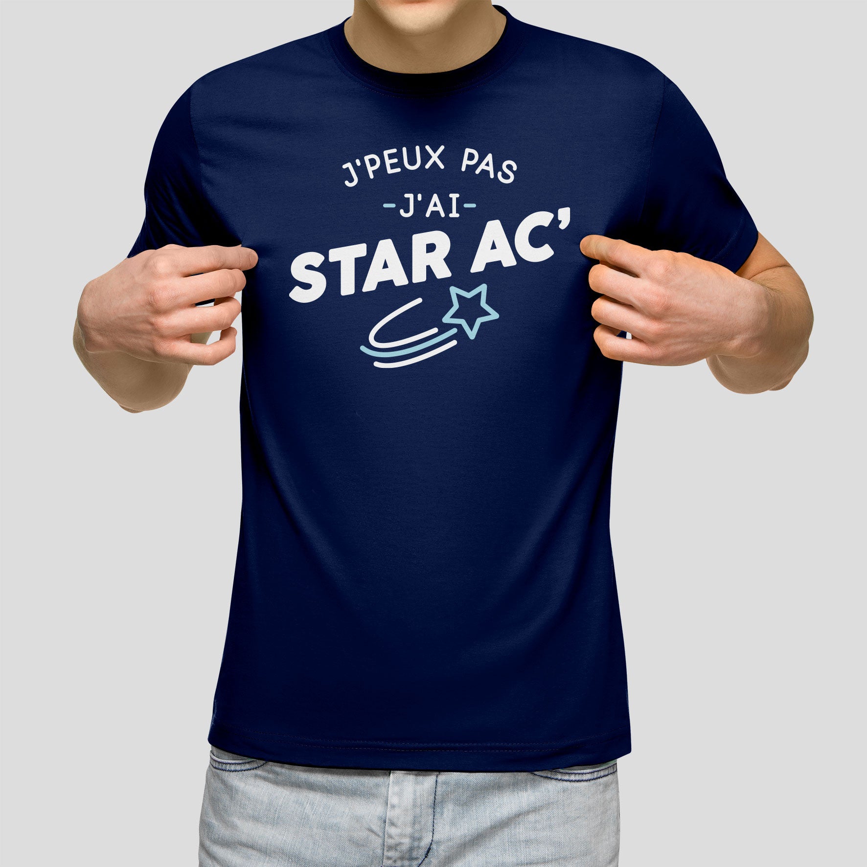Juste Un T-shirt T-shirts Imprimés Je peux pas j'ai Star Academy t-shirt homme