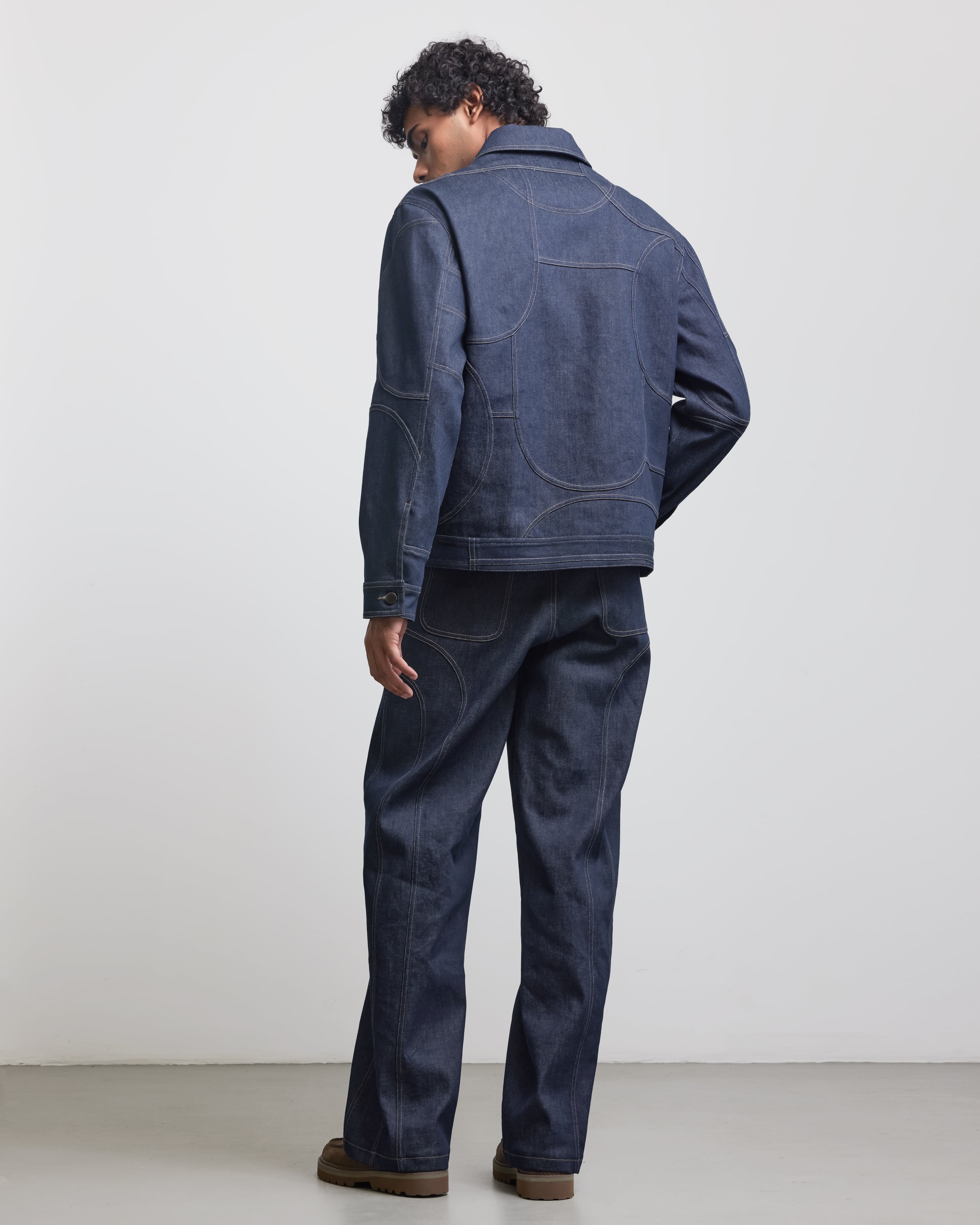 COUNTRYMADE Jackets BAUHUAS PATCHWORK TRUCKER veste denim selvedge
