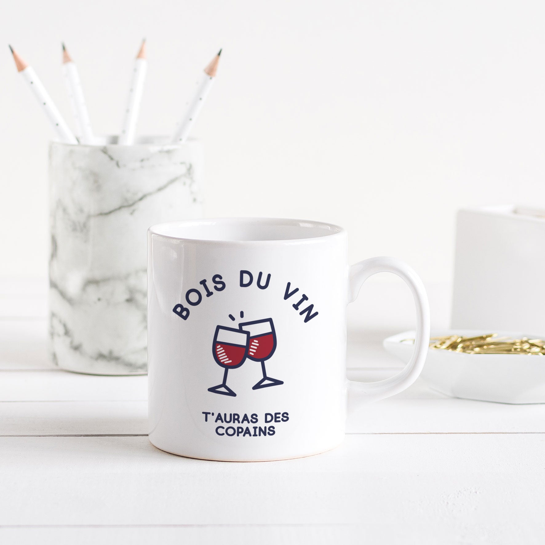 Juste Un T-shirt Mugs Mug - Bois du vin mug anse classique