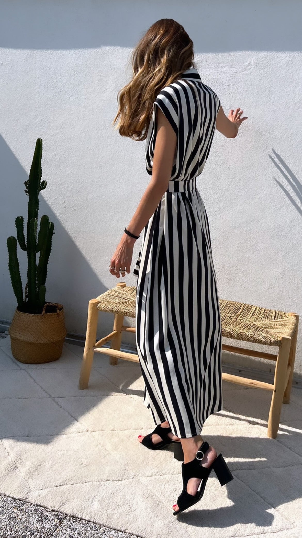 PANTRUCHE Robes Robe PÉNÉLOPE rayée longue viscose