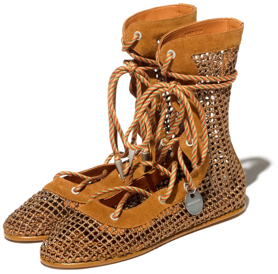 Kiko Kostadinov Shoes RETICELLA Lace-Up Boots bottes Caramel à lacets