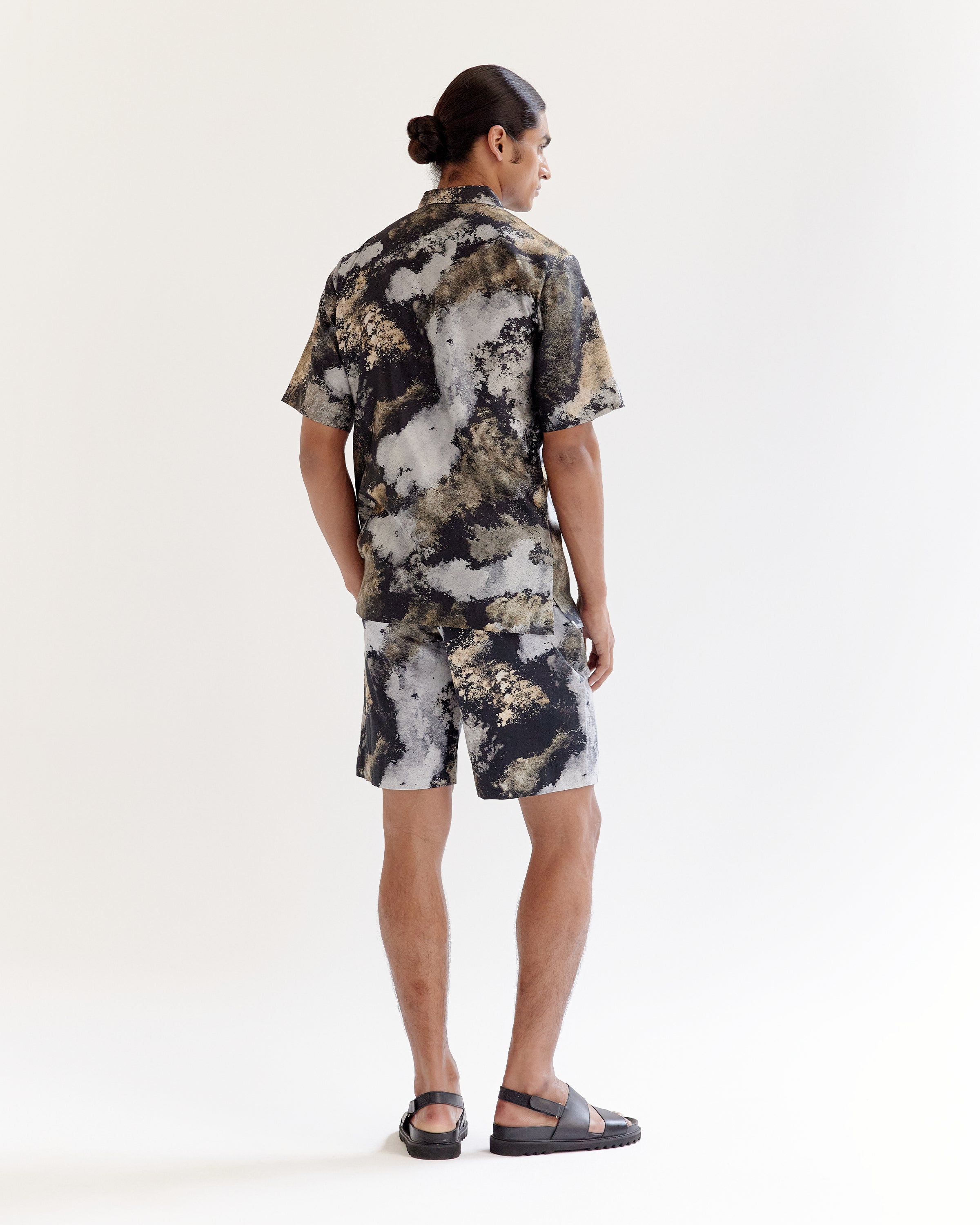 COUNTRYMADE Shirts Trail Dust Dust Cloud Camo Half Shirt en soie