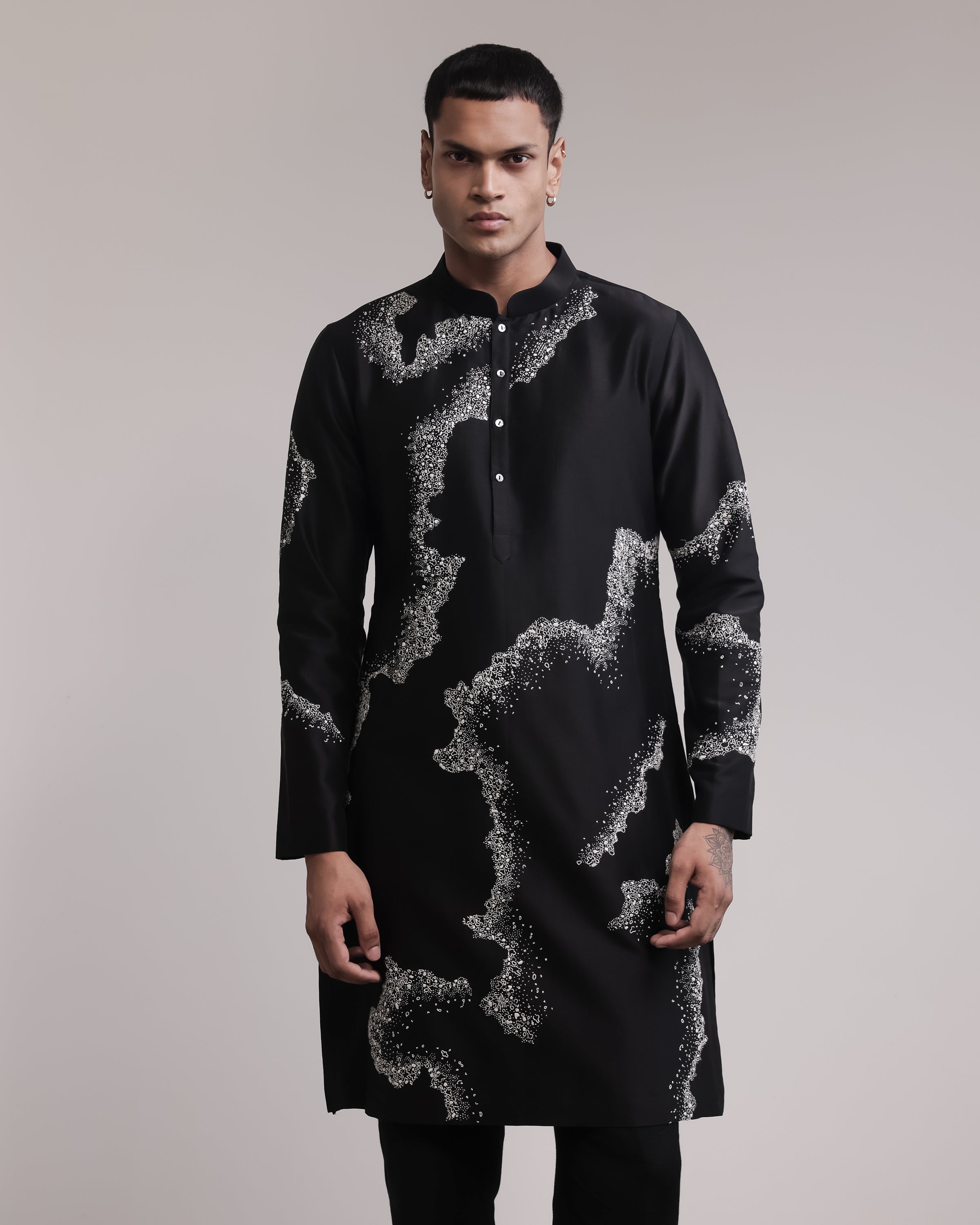 COUNTRYMADE Kurtas Weathered Canvas Kurta Set ensemble kurta chanderi brodé