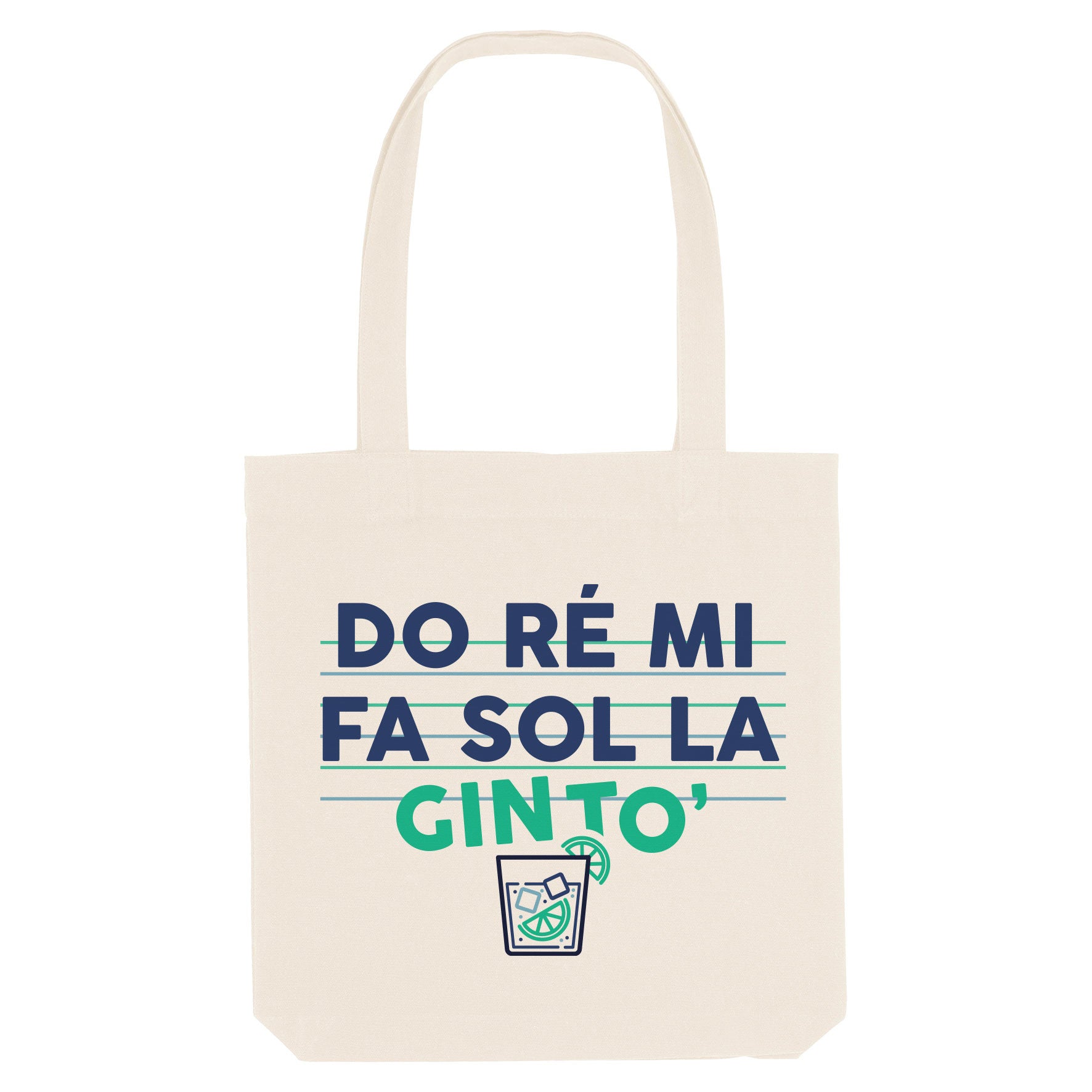 Juste Un T-shirt Tote Bags Do ré mi fa sol la Gin To tote bag apéro