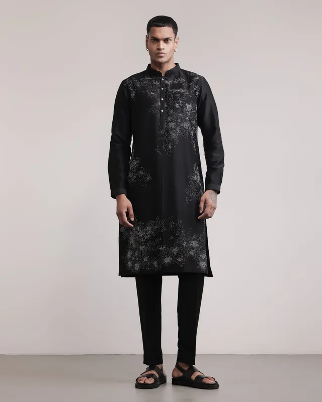 COUNTRYMADE Kurtas Residual Scattered Stitches Kurta Set, ensemble brodé