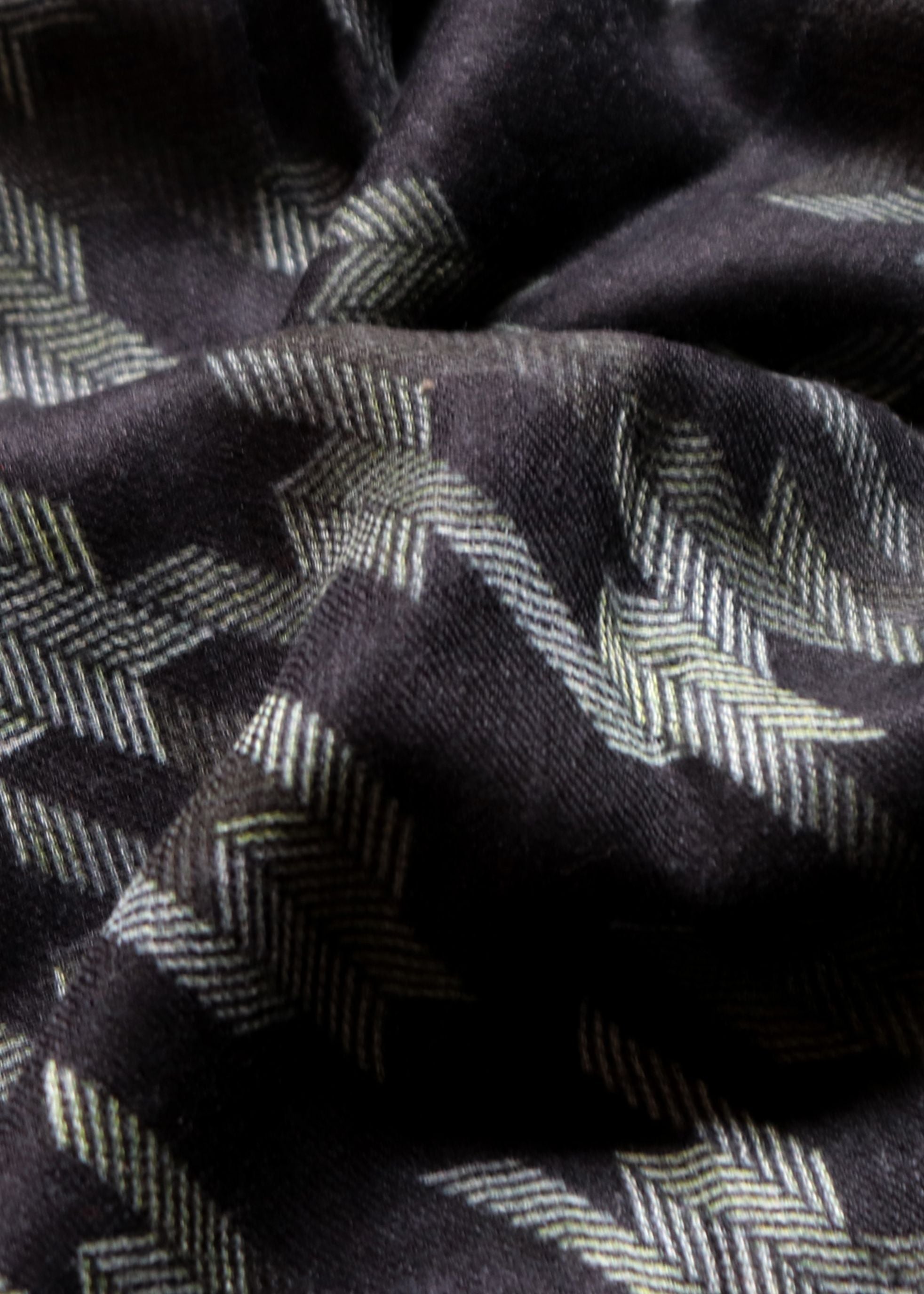 COUNTRYMADE Beyond the Clouds Houndstooth Print écharpe laine cachemire 70 x 200 cm