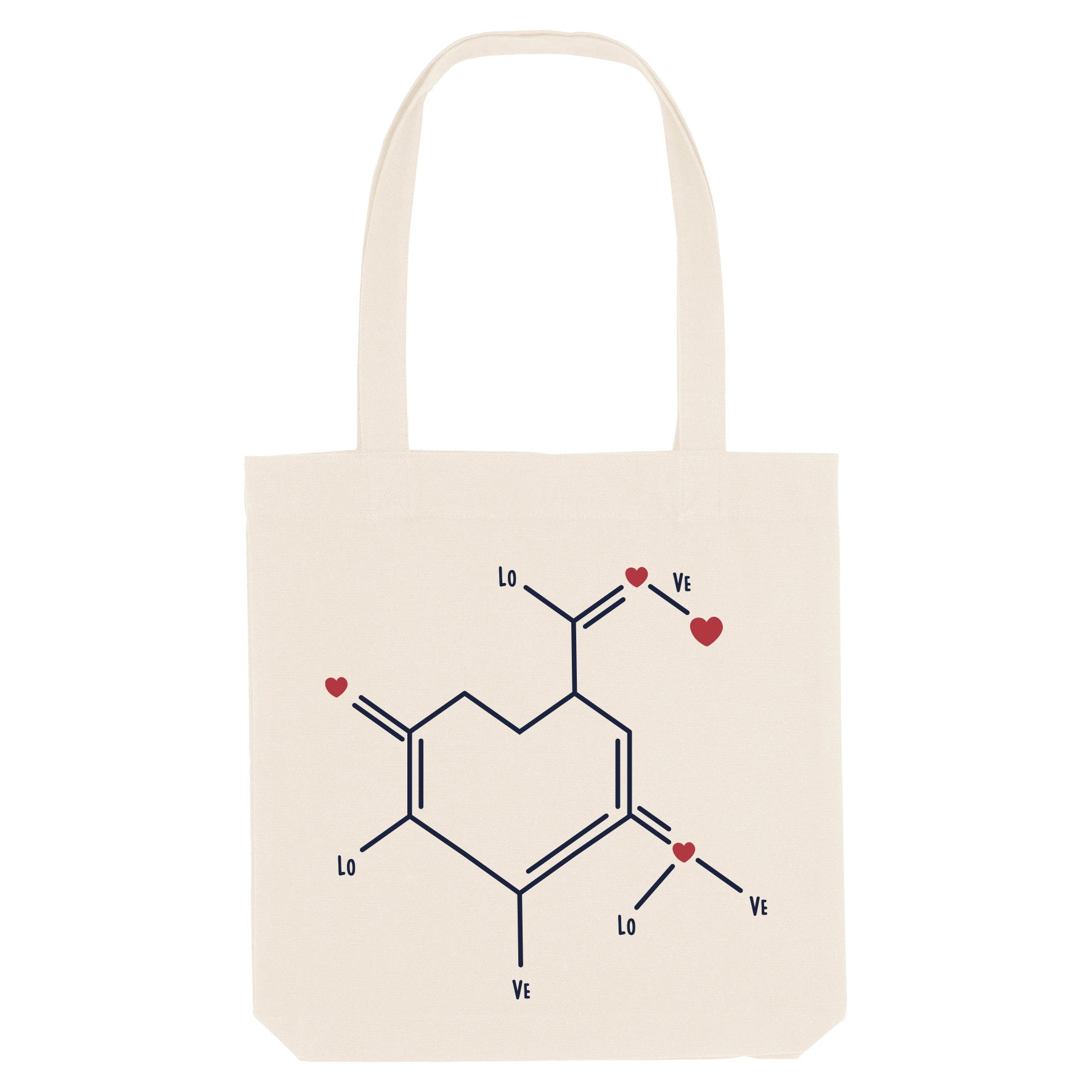 Juste Un T-shirt Tote Bags Molécule de l'amour tote bag coton bio