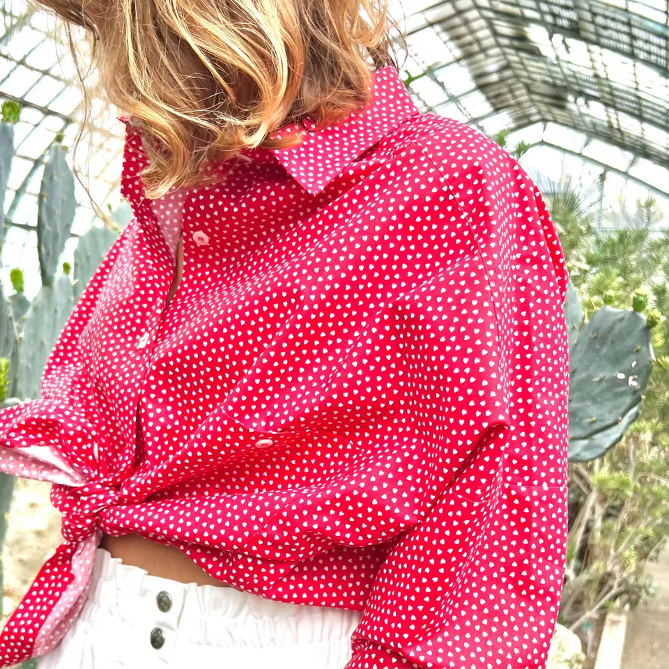 PANTRUCHE Chemises HOLIDAY coeur chemise oversize en coton S à L