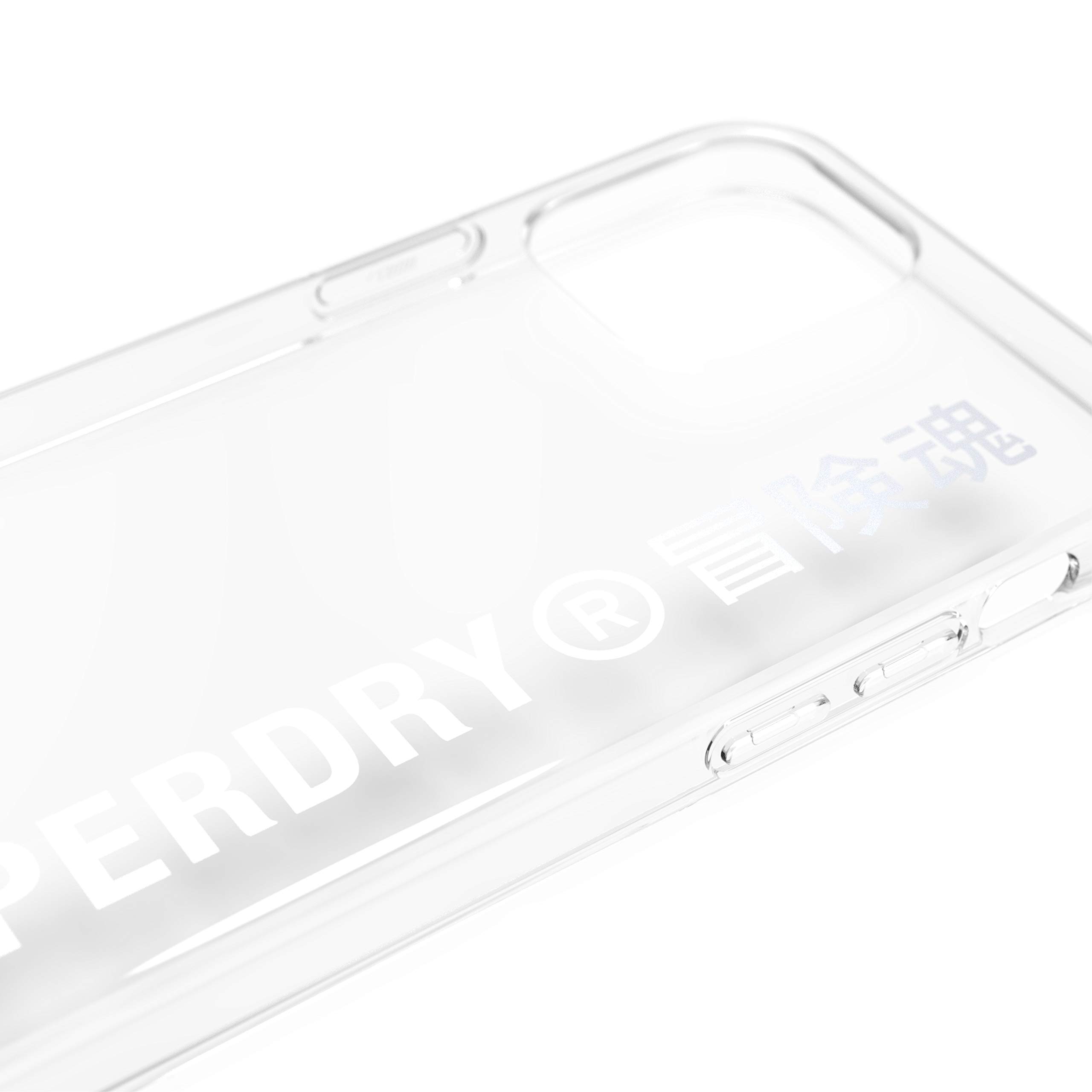 Superdry Coques de Protection 42591 coque iPhone 12 transparente argent