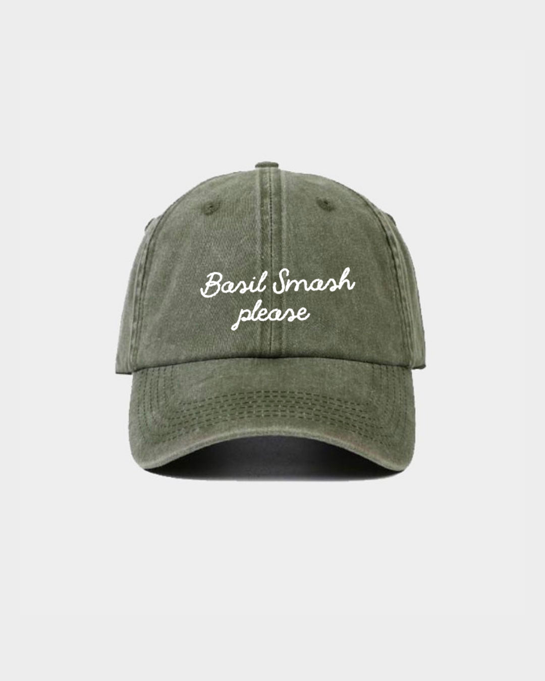 Juste Un T-shirt Casquettes Basil Smash casquette brodée rouge vintage coton