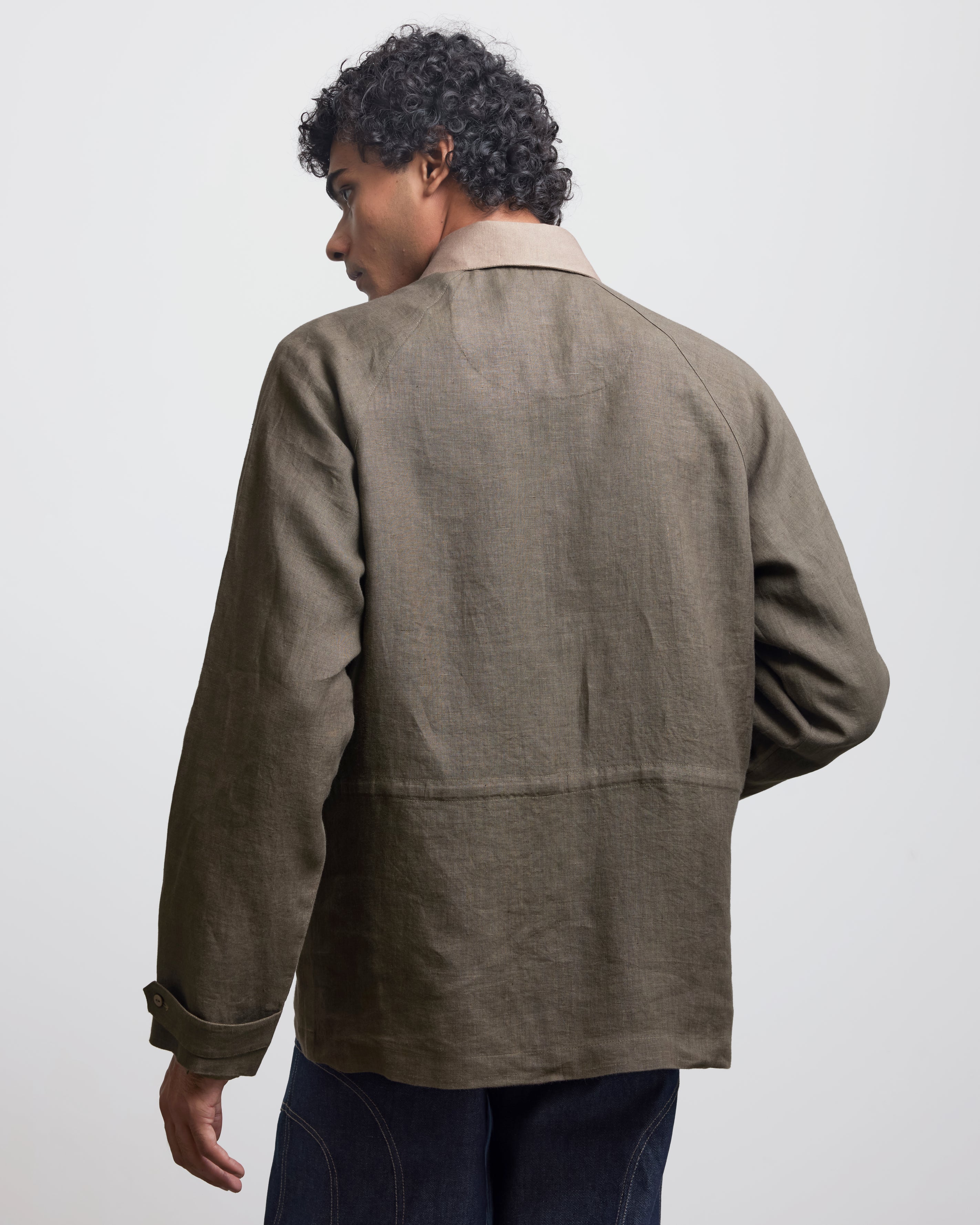 COUNTRYMADE Jackets FAUX BUTTONHOLE WORKWEAR JACKET veste lin brodée