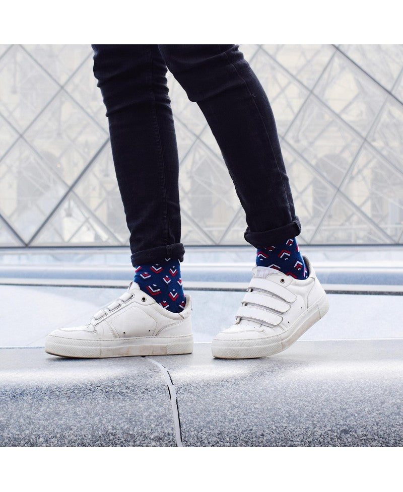 Juste Un T-shirt Chaussettes x Socksocket Les Charles chaussettes françaises