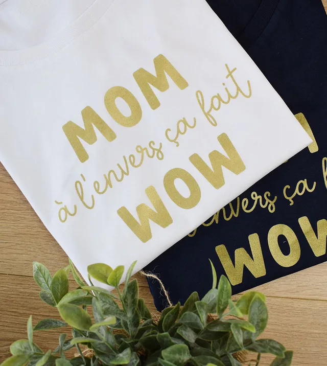 Juste Un T-shirt T-shirts Imprimés Mom Dorée t-shirt imprimé