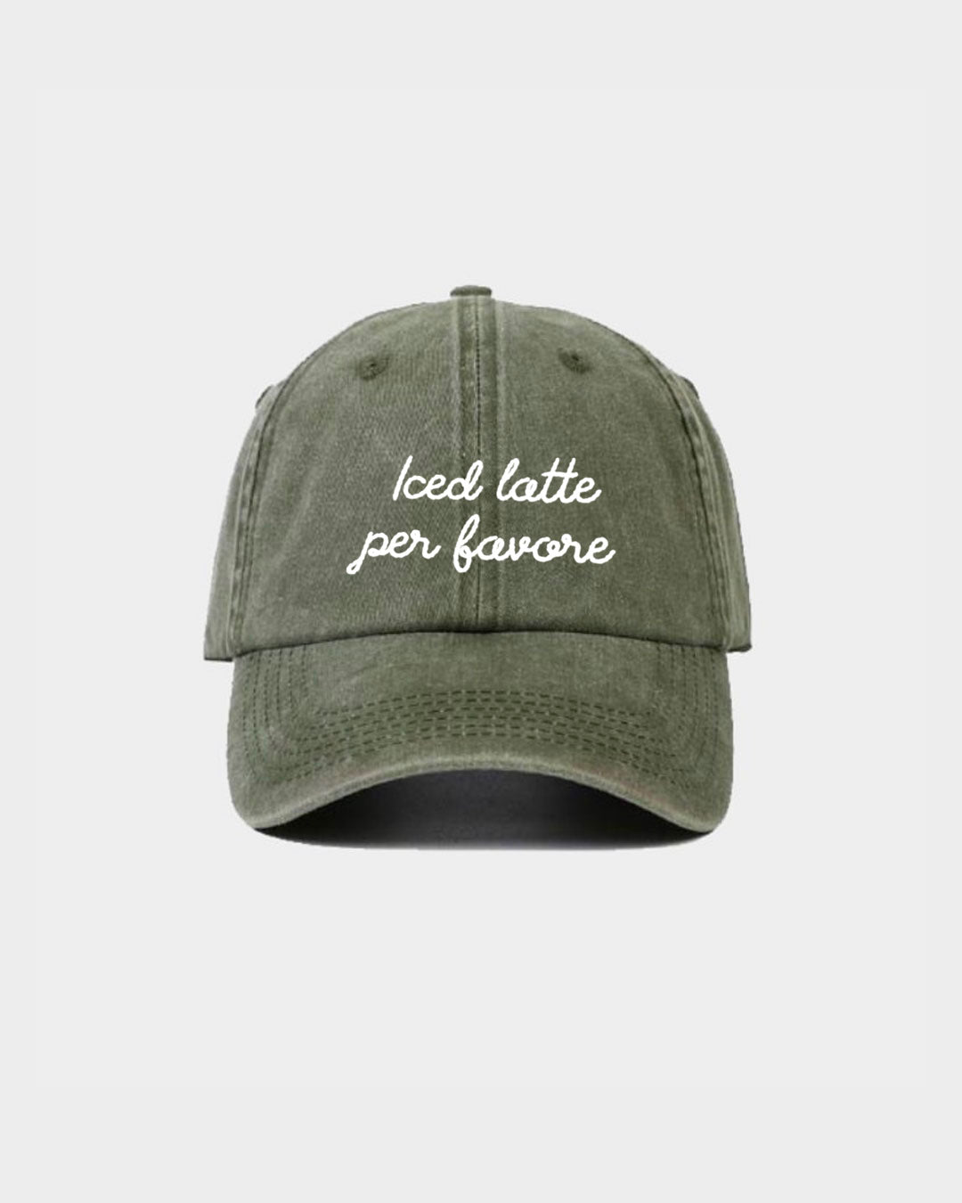 Juste Un T-shirt Casquettes Iced Latte casquette brodée vintage
