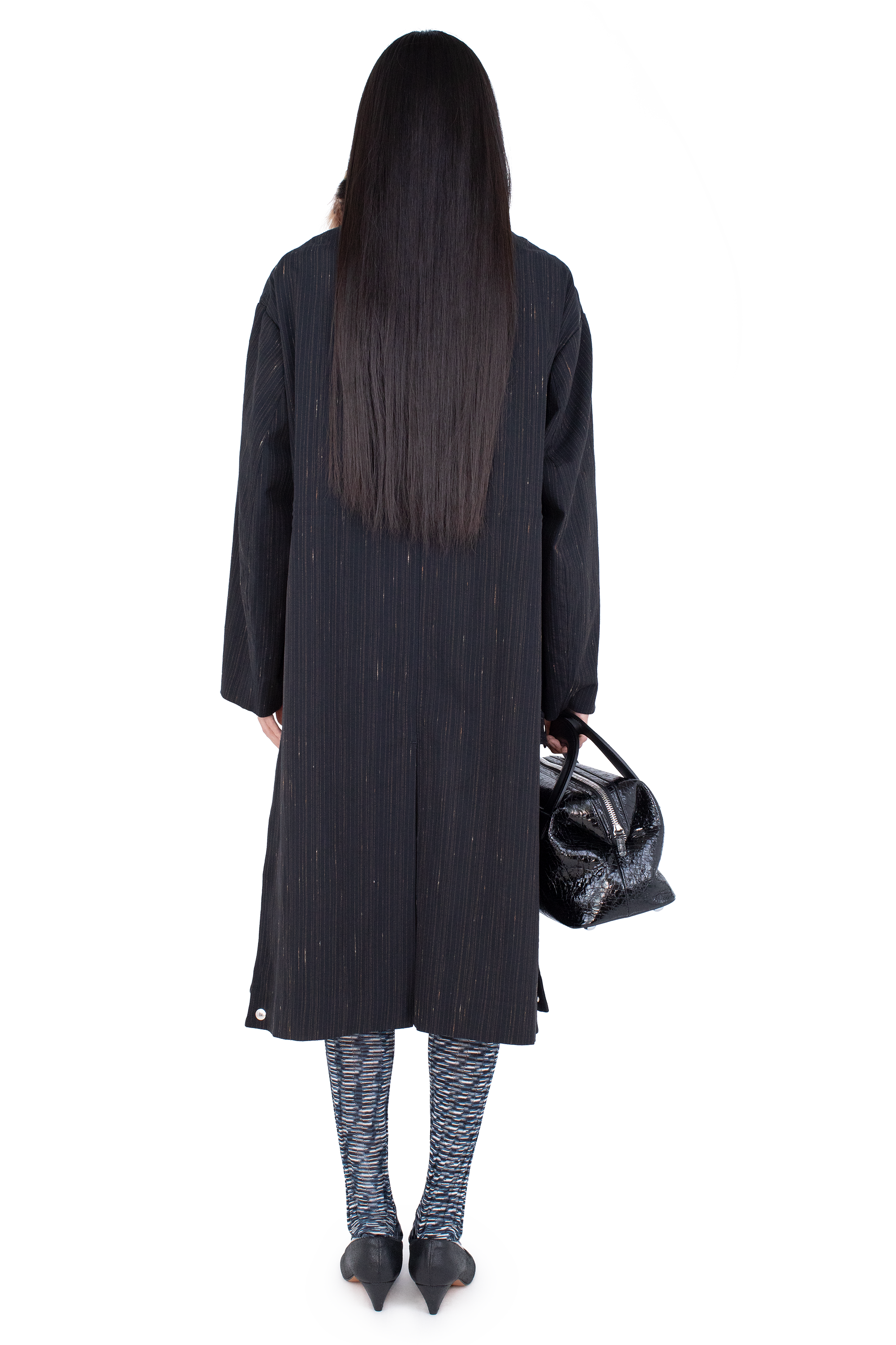 Kiko Kostadinov Outerwear OSPREY Coat manteau Charcoal Rose en laine