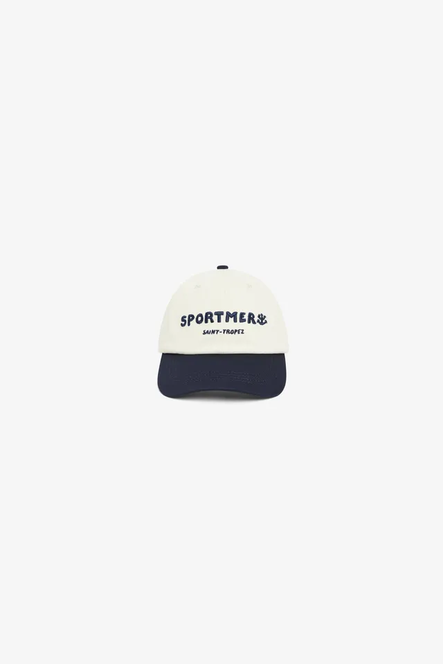 TAFANELLI Casquettes La SPORTMER Cap casquette écru et navy brodée